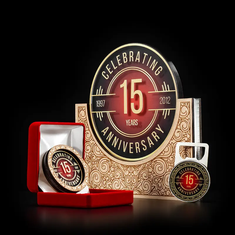 zestaw nagród okolicznościowych 15 anniversary